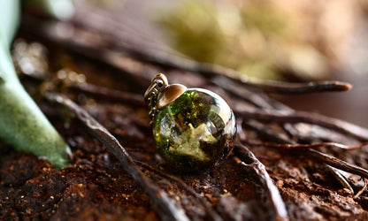 Terrarium Pixie Cup Lichen Necklace