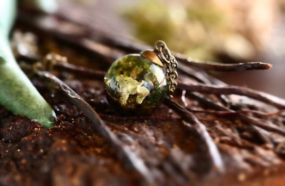 Terrarium Pixie Cup Lichen Necklace